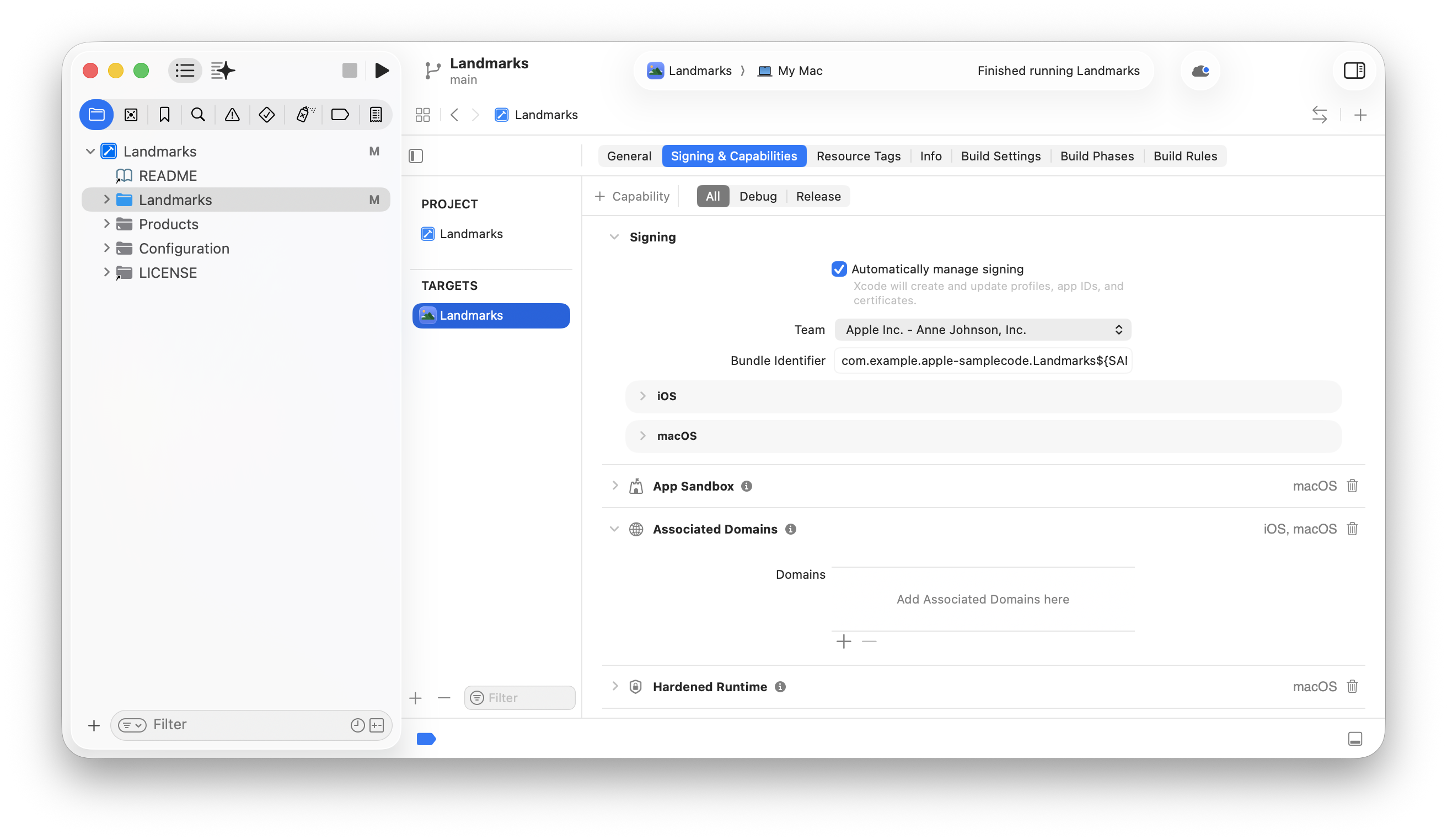 Adding capabilities to your app | Apple Developer Documentation