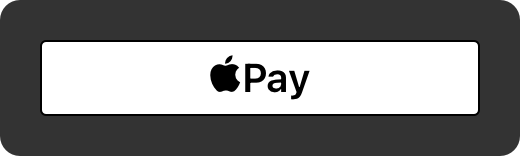 An illustration showing the incorrect placement of a white, outlined Apple Pay button over a dark background.