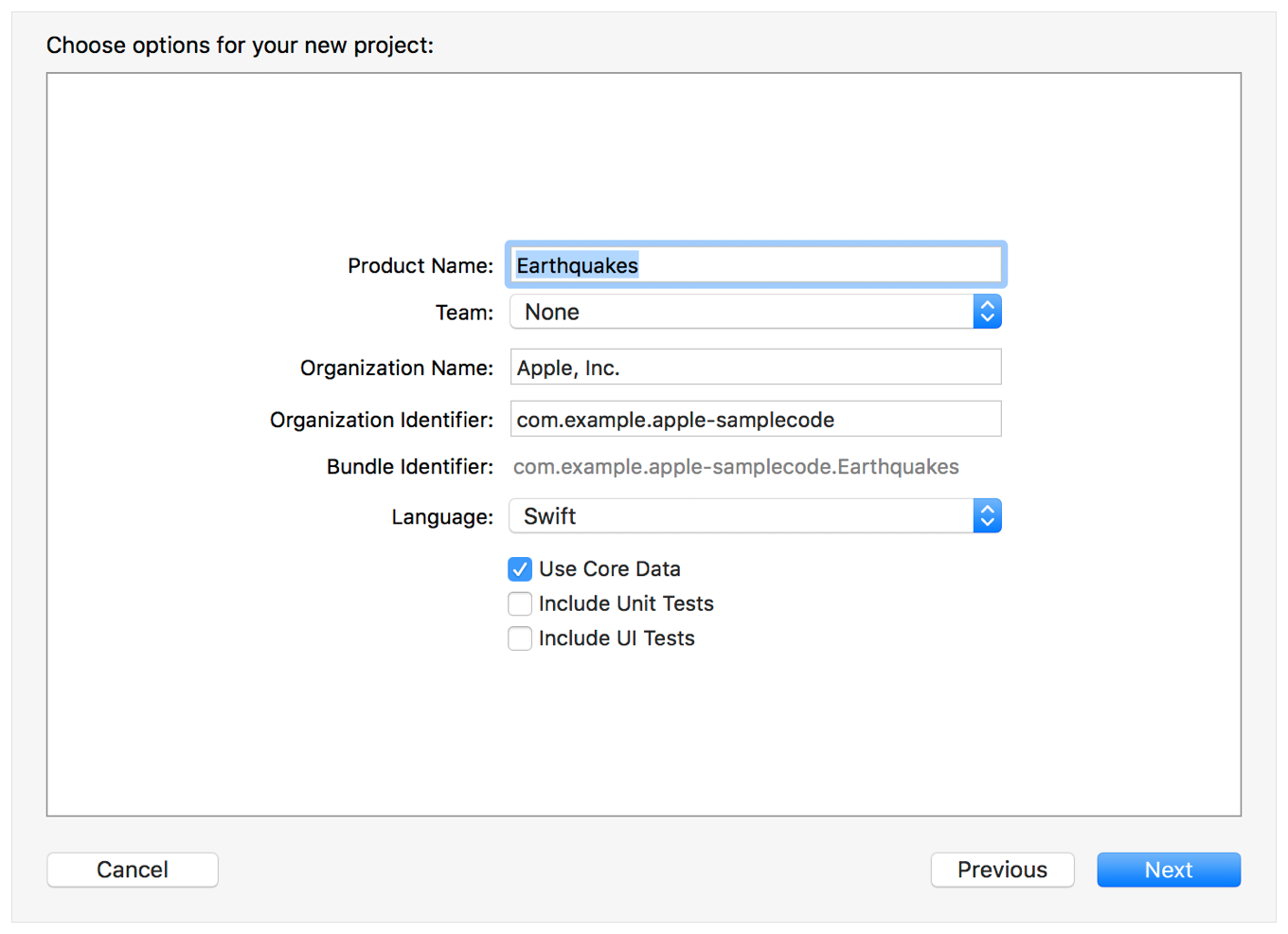 Creating a Core Data model | Apple Developer Documentation