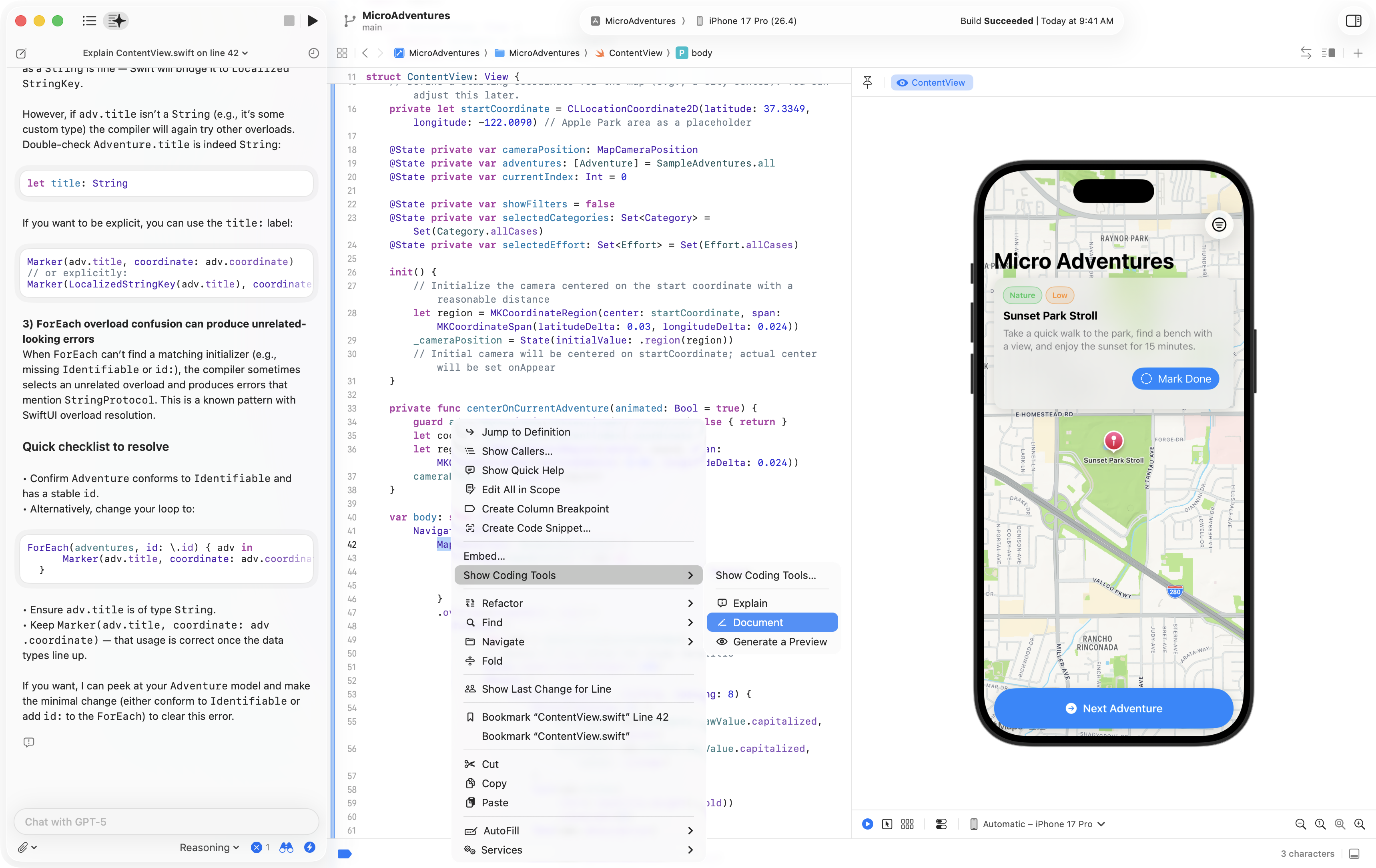 New: Discover coding intelligence | Apple Developer Documentation