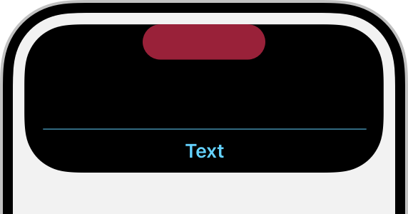 An illustration of a Live Activity that uses a line to separate a block of content.
