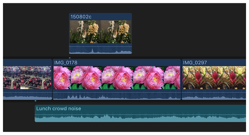 how to add video to timeline in final cut pro