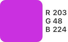 R-203,G-48,B-224