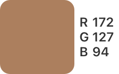 R-172,G-127,B-94