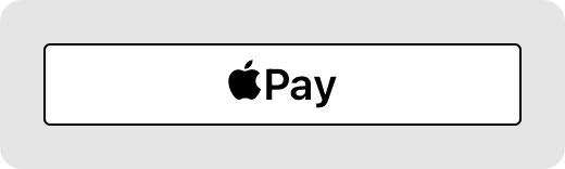 An illustration showing the correct placement of a white, outlined Apple Pay button over a light background.