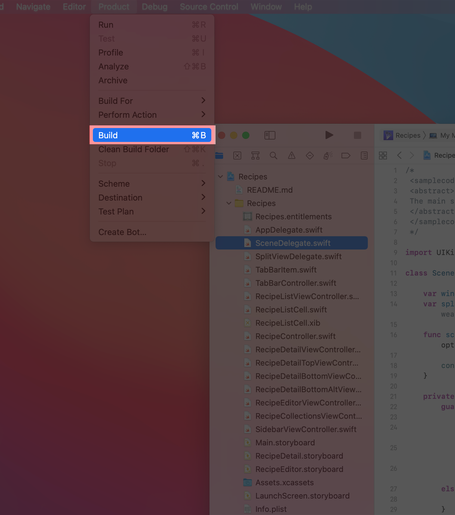 Displaying the Sidebar Apple Developer Documentation