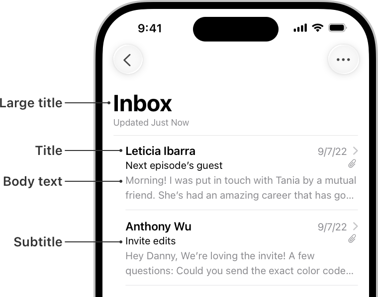 Text display | Apple Developer Documentation