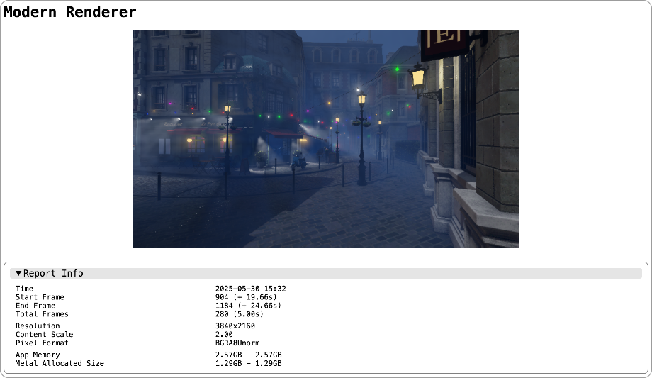 Generating performance reports with the Metal Performance HUD | Apple ...