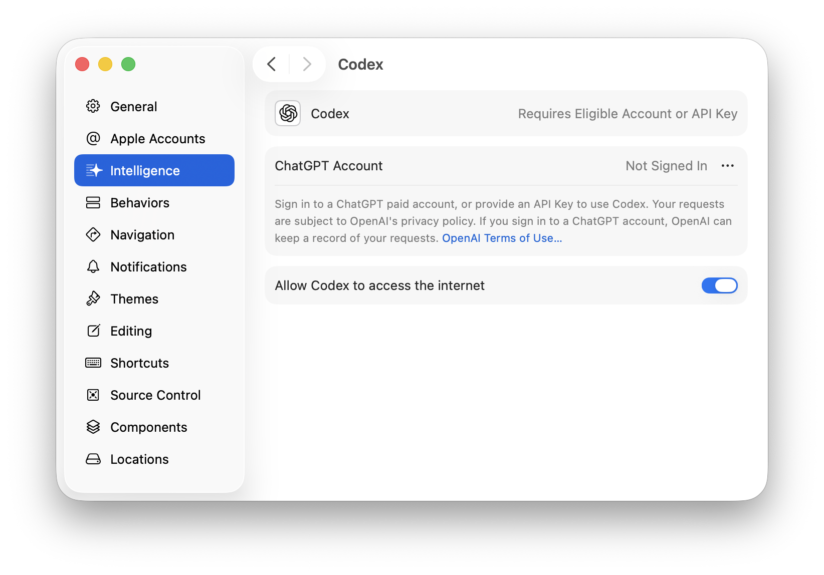 Setting up coding intelligence | Apple Developer Documentation