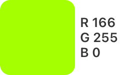 R-166,G-255,B-0