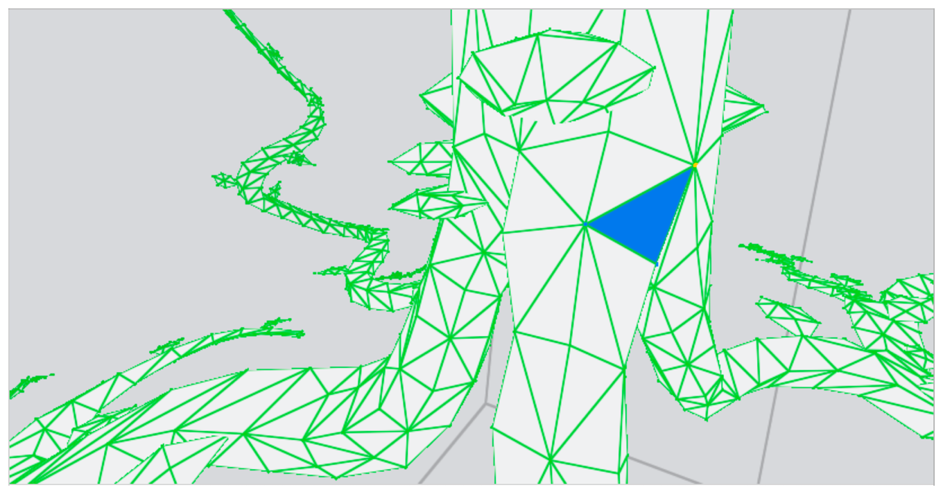 Screenshot showing the draw's geometry from a new angle after attaining a new viewing perspective using trackpad gestures.