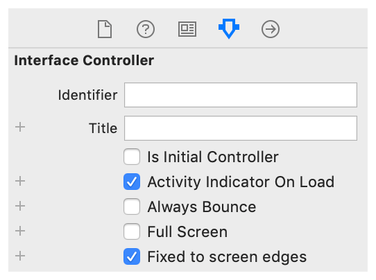 A screenshot showing the Fixed to screen edges attribute enabled.