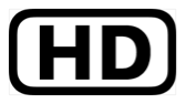 The letters H D, inside a black rectangle with rounded corners.