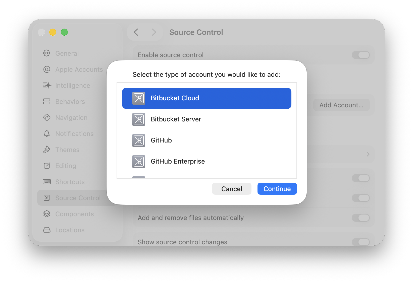 Configuring your Xcode project to use source control | Apple Developer ...