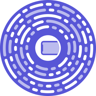 An incorrectly placed App Clip Code that's rotated 90 degrees to the left.