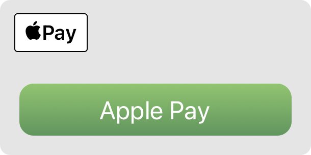 An illustration that shows the incorrect arrangement of the Apple Pay logo above a custom button titled 'Apple Pay'.