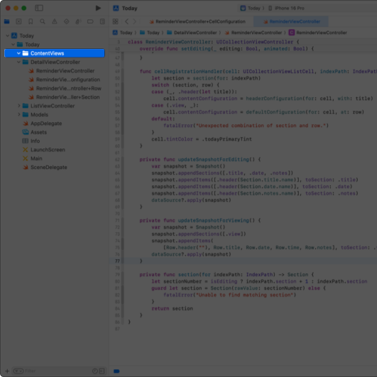 Using content views | Apple Developer Documentation