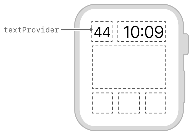Diagram showing the layout of a small amount of text.