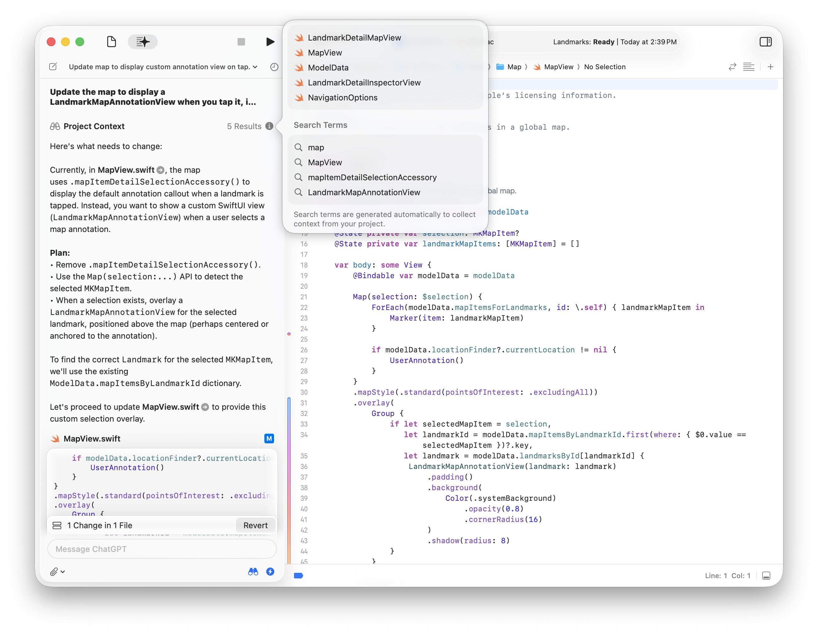 Writing code with intelligence in Xcode | Apple Developer Documentation