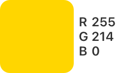 R-255,G-214,B-0