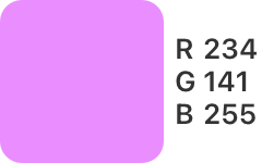 R-234,G-141,B-255
