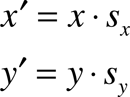 Scaling equations.