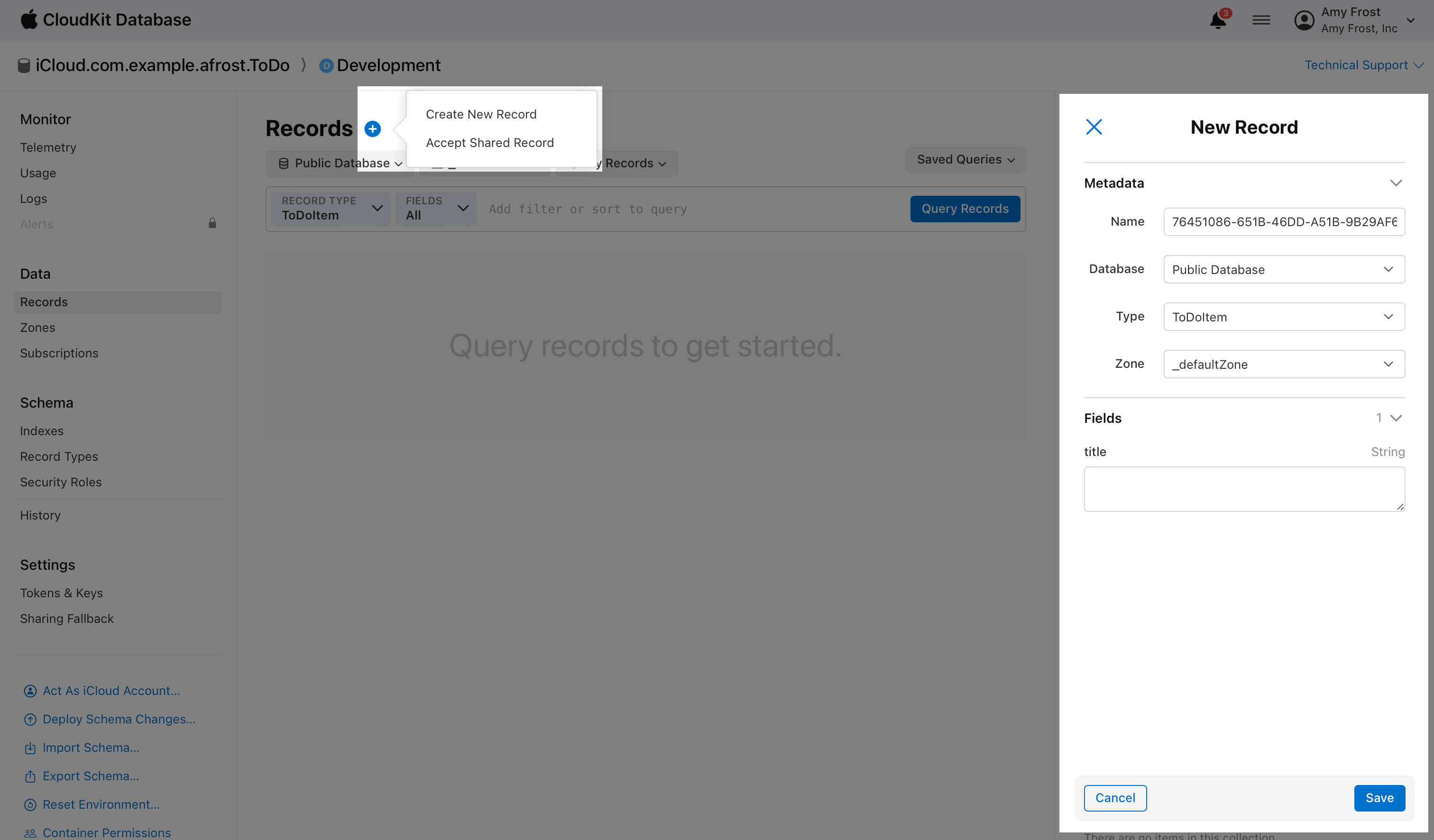 Handling an iCloud Container’s Data | Apple Developer Documentation