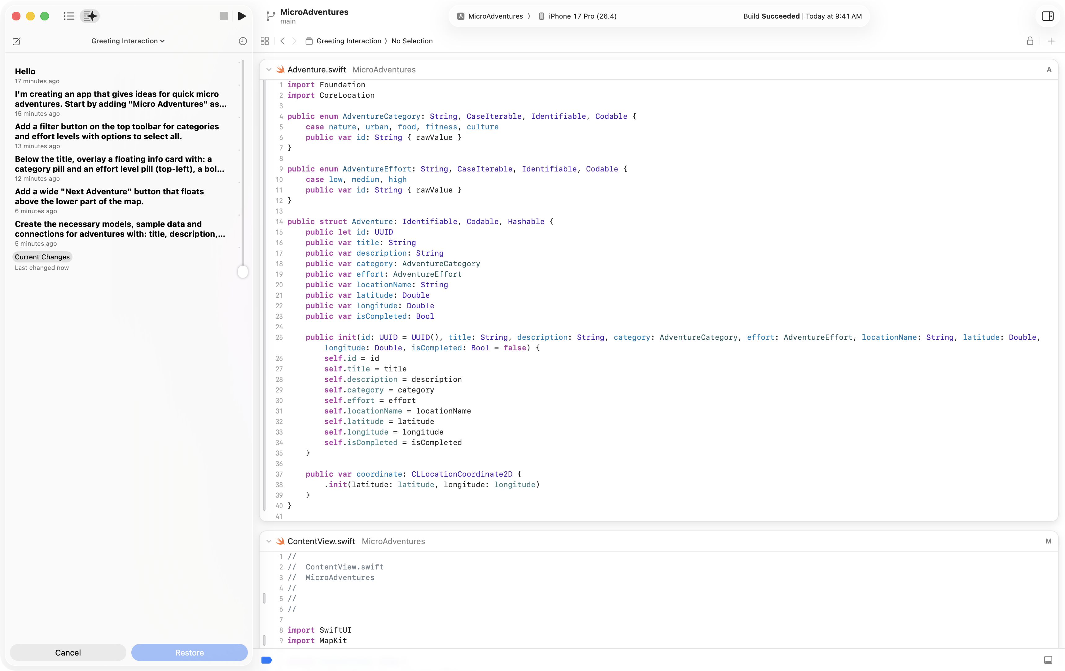 New: Discover coding intelligence | Apple Developer Documentation