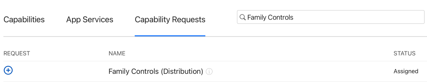 Requesting the Family Controls entitlement | Apple Developer Documentation