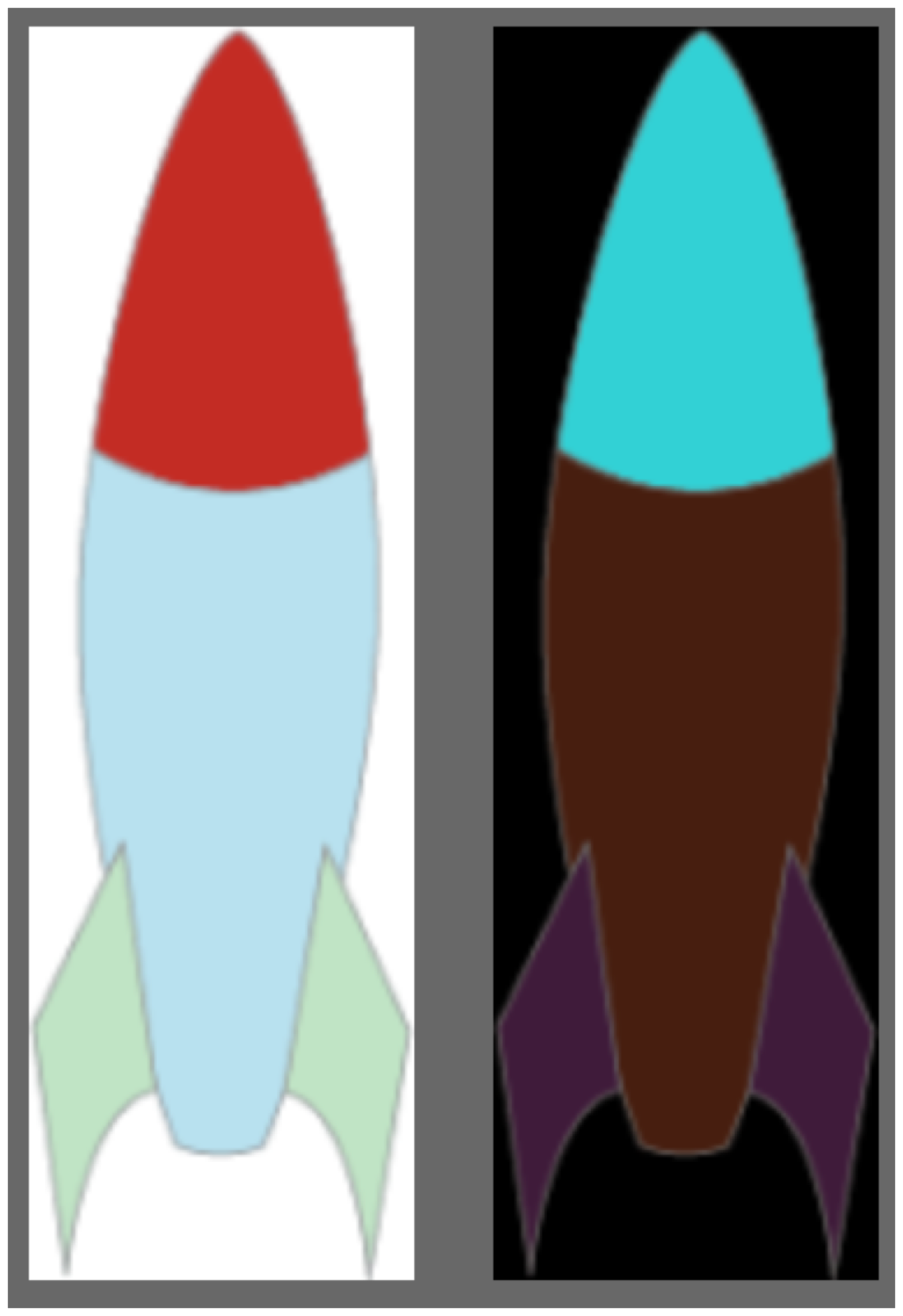 Example of a color inverted sprite