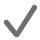 A checkmark denoting availability.
