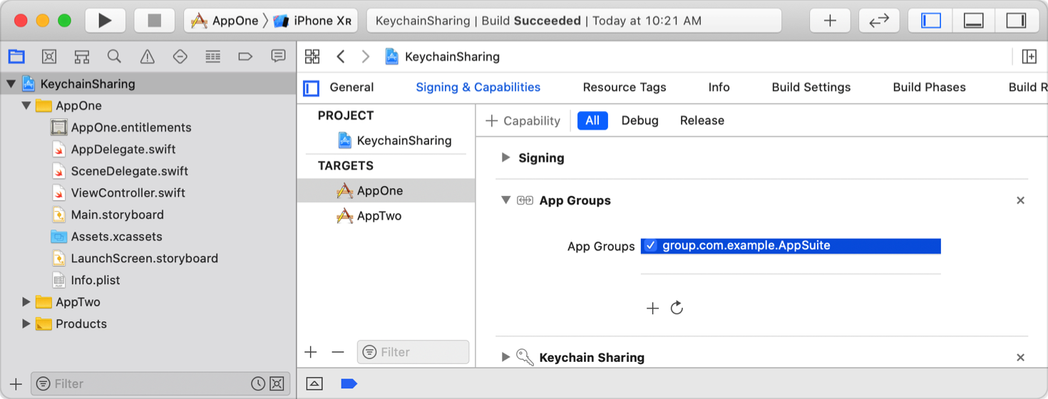 Sharing access to keychain items among a collection of apps | Apple ...