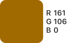 R-161,G-106,B-0