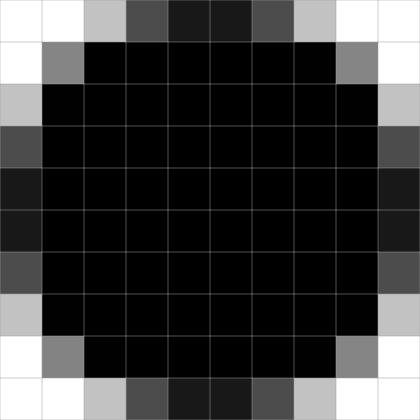 Image of a circle that's in standard resolution at scale factor of @1x, and is 10 by 10 pixels.