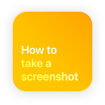An image of a small Tips widget that displays actual data on top of a yellow background. The horizontal bars in the placeholder widget are replaced by three short lines of text in different shades of yellow.