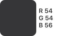 R-54,G-54,B-56