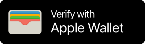 An illustration of a Verify with Apple Wallet button.