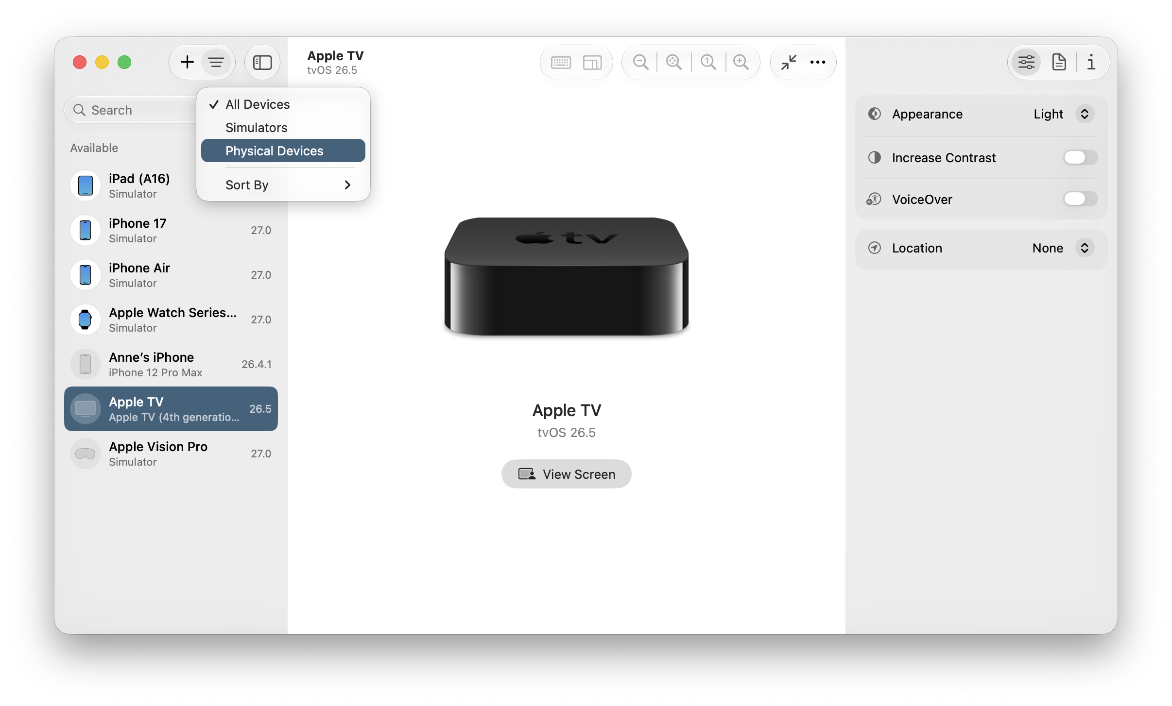 Device Hub App Managing your simulated and physical devices in Device Hub | Apple ...