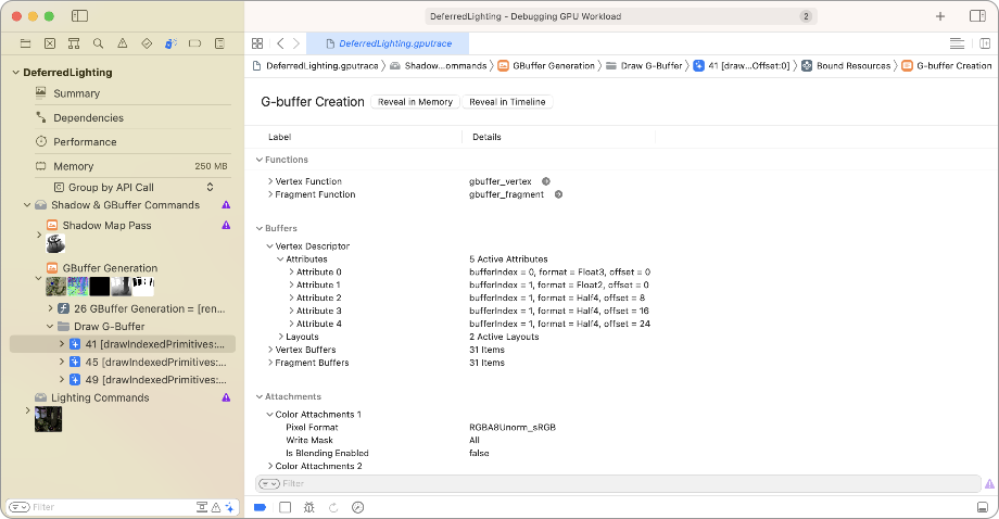 Inspecting pipeline states | Apple Developer Documentation