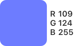 R-109,G-124,B-255