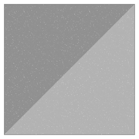 Image of white dots on a transaprent background, used to simulate grain on an old photo