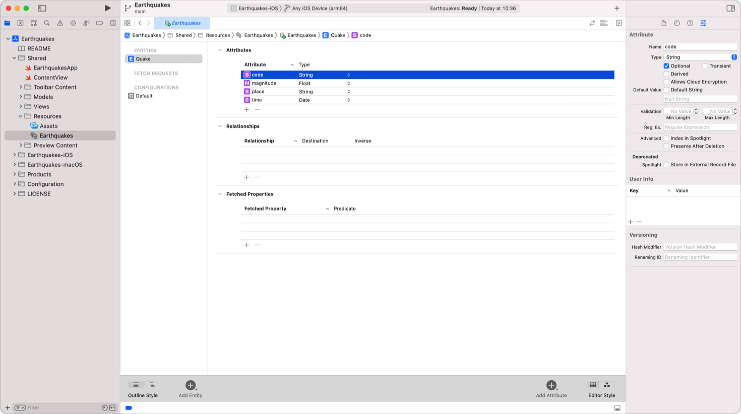 Modeling data | Apple Developer Documentation
