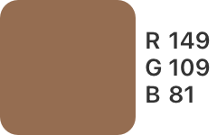 R-149,G-109,B-81