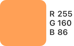 R-255,G-160,B-86