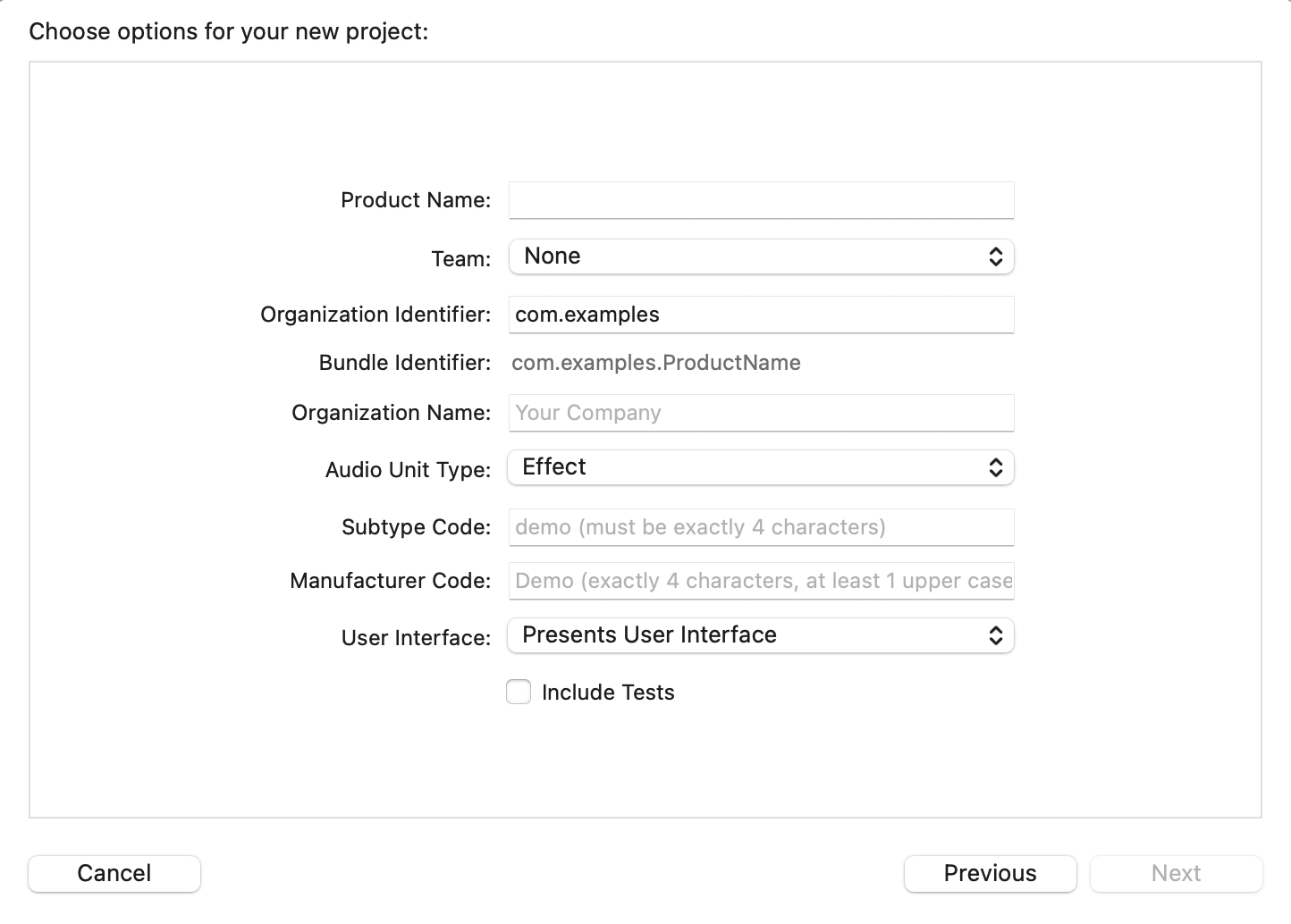 Creating an audio unit extension Apple Developer Documentation
