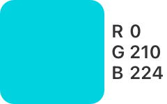 R-0,G-210,B-224