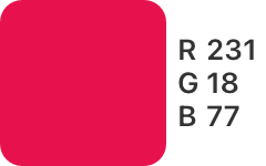 R-231,G-18,B-77