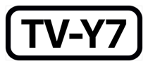 The phrase T V dash Y seven, inside a black rectangle with rounded corners.