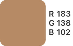 R-183,G-138,B-102