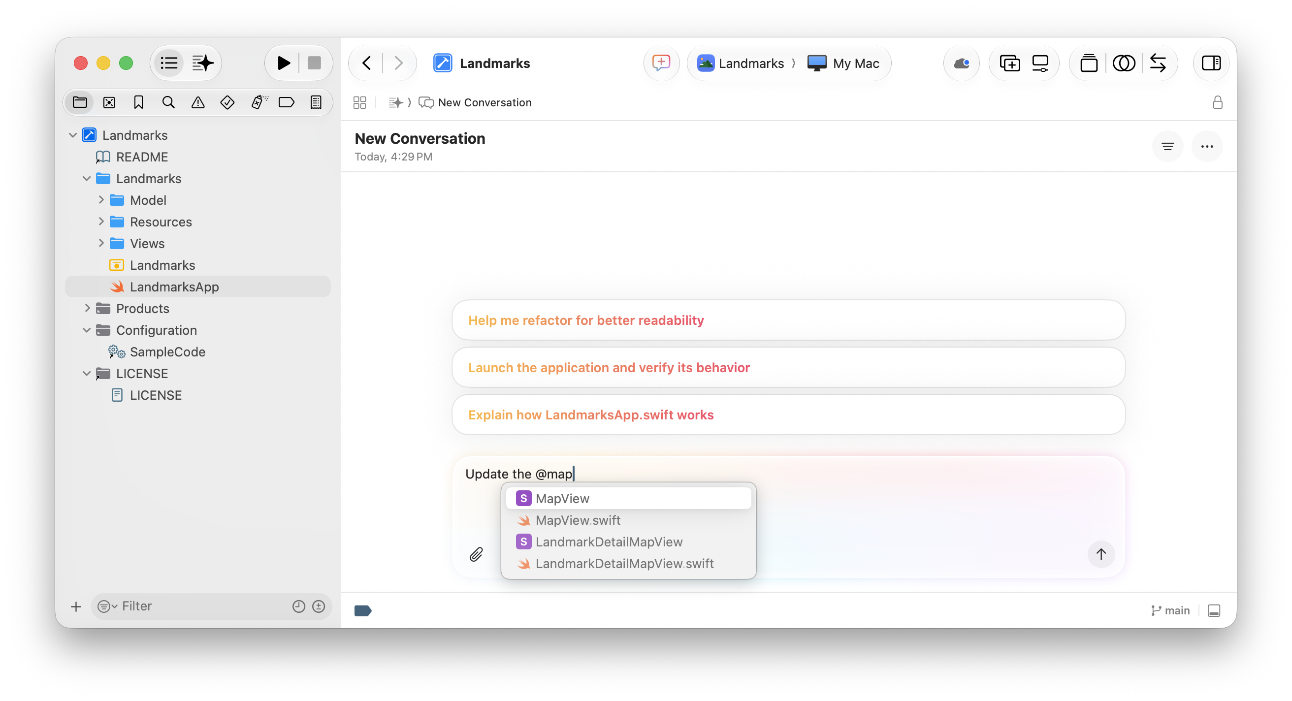 Writing code with intelligence in Xcode | Apple Developer Documentation